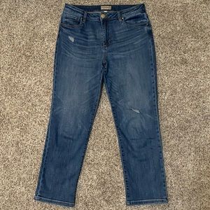 Kut from the Kloth Rosa Ankle Vintage Straight Jeans, size 10